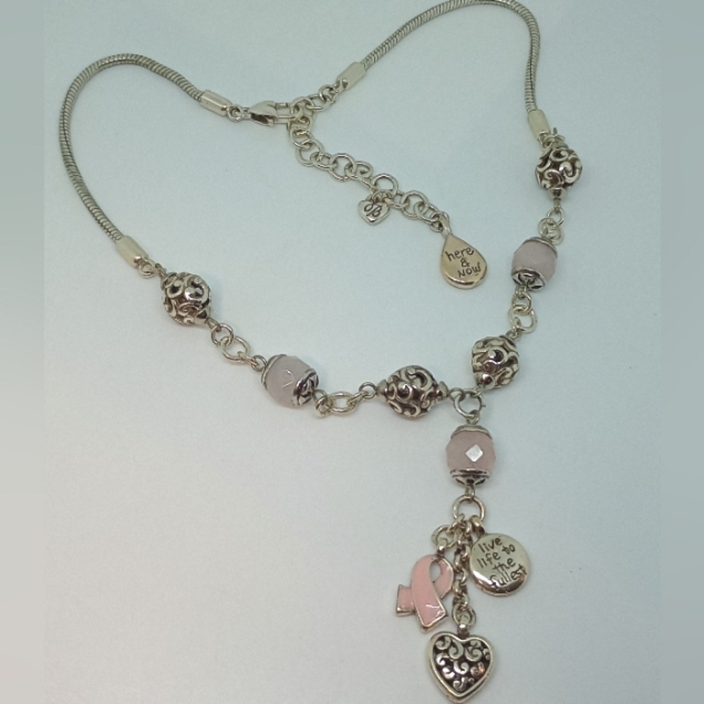 * Brighton Power of Pink breast cancer awareness charm necklace